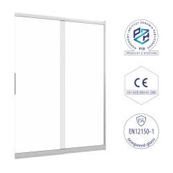 Parawan nawannowy przesuwny dwuczęściowy 100x150cm chrom PN028 MITIS SEVANTE