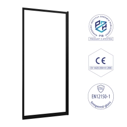 Parawan nawannowy składany jednoczęściowy z ramką 80x140cm czarny PN005 MARCUS SEVANTE