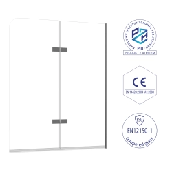 Parawan nawannowy składany dwuczęściowy 80x140cm chrom PN012 PICO SEVANTE
