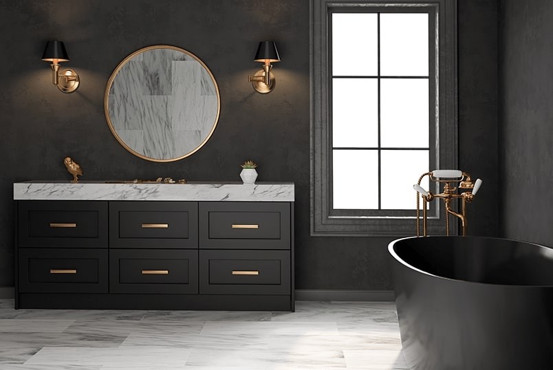 Łazienka w kolorze czarnym – jak ją urządzić?
