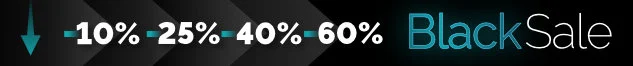 Black sale baner promocyjny